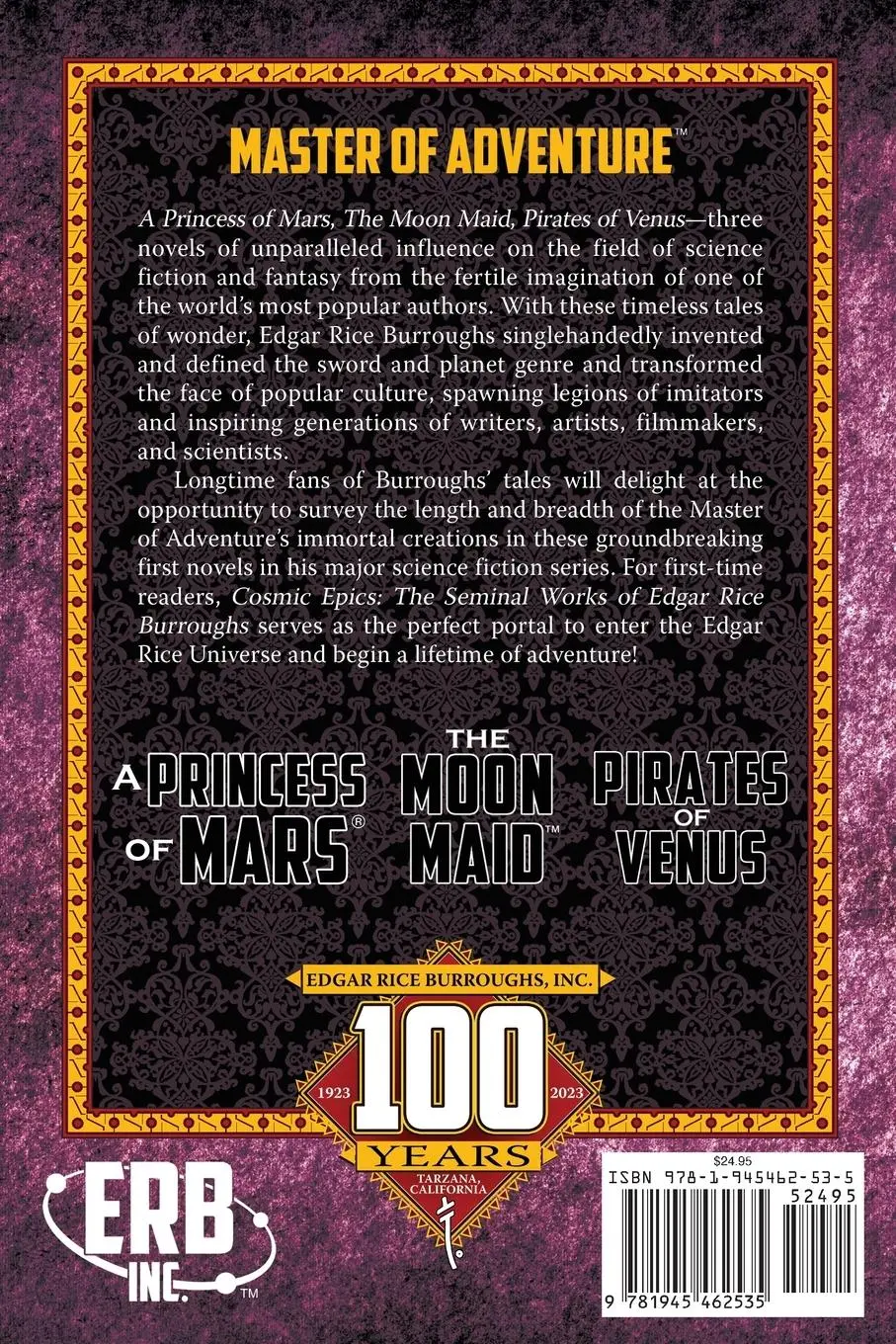 Rückseite: 9781945462535 | Cosmic Epics | The Seminal Works of Edgar Rice Burroughs | Taschenbuch