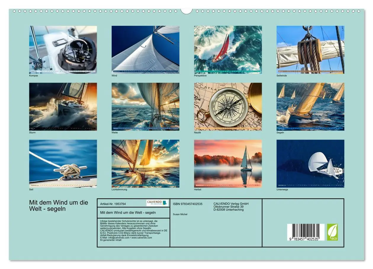 Bild: 9783457402535 | Mit dem Wind um die Welt - segeln (hochwertiger Premium...