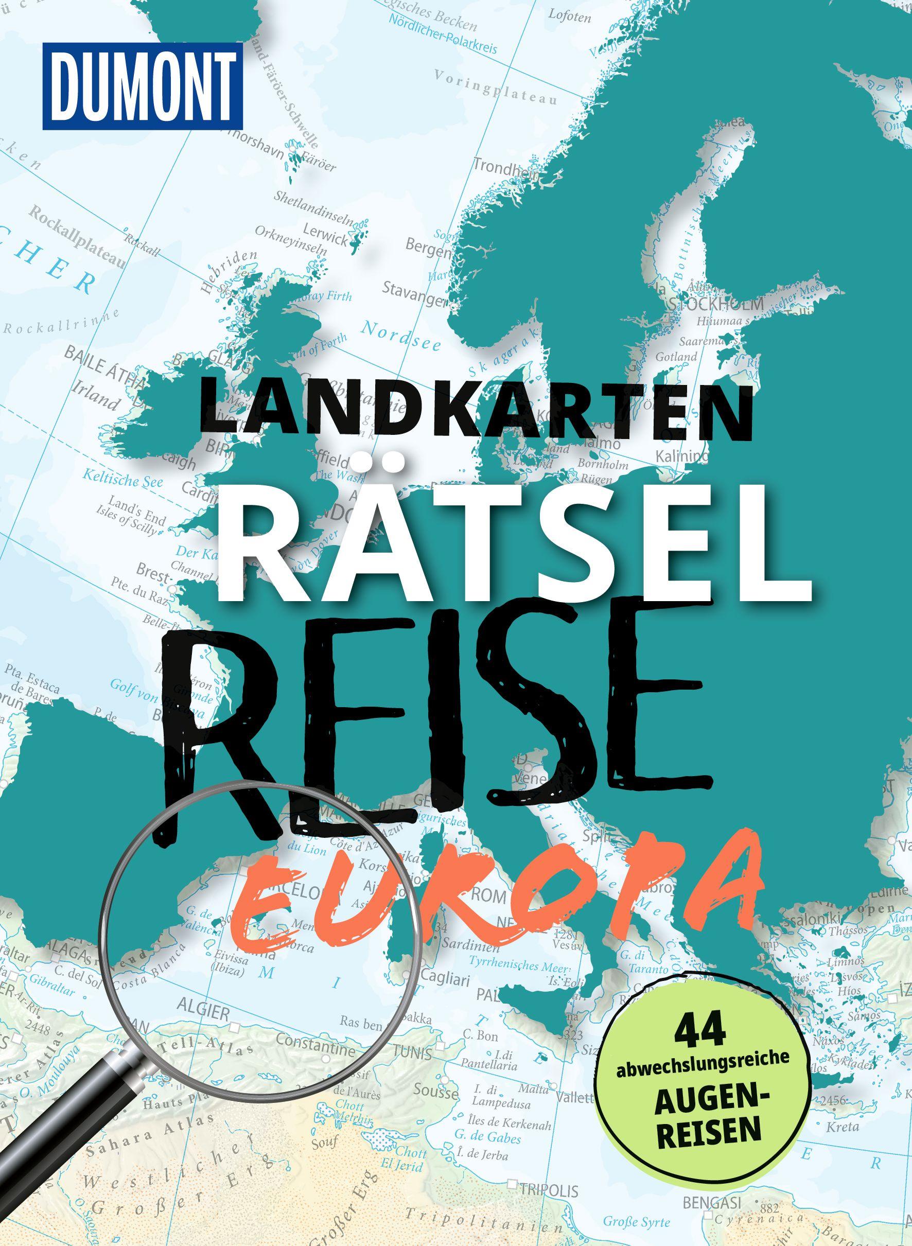 Cover: 9783616032535 | DUMONT Bildband Landkarten-Rätselreise Europa | Nadine Ormo (u. a.)