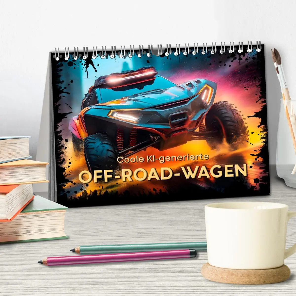 Bild: 9783457492635 | Coole KI-generierte OFF-ROAD-WAGEN (Tischkalender 2026 DIN A5...