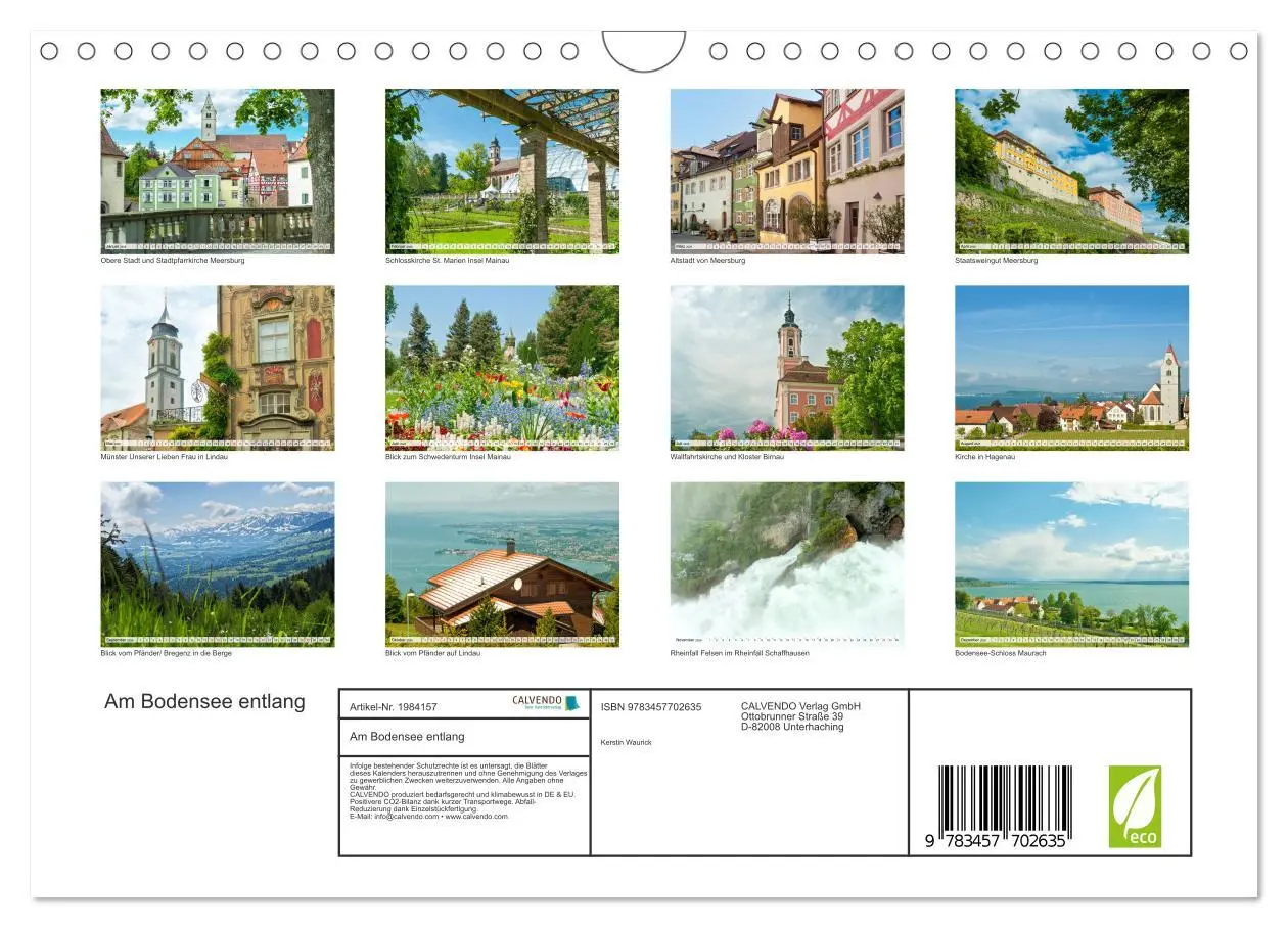 Bild: 9783457702635 | Am Bodensee entlang (Wandkalender 2026 DIN A4 quer), CALVENDO...