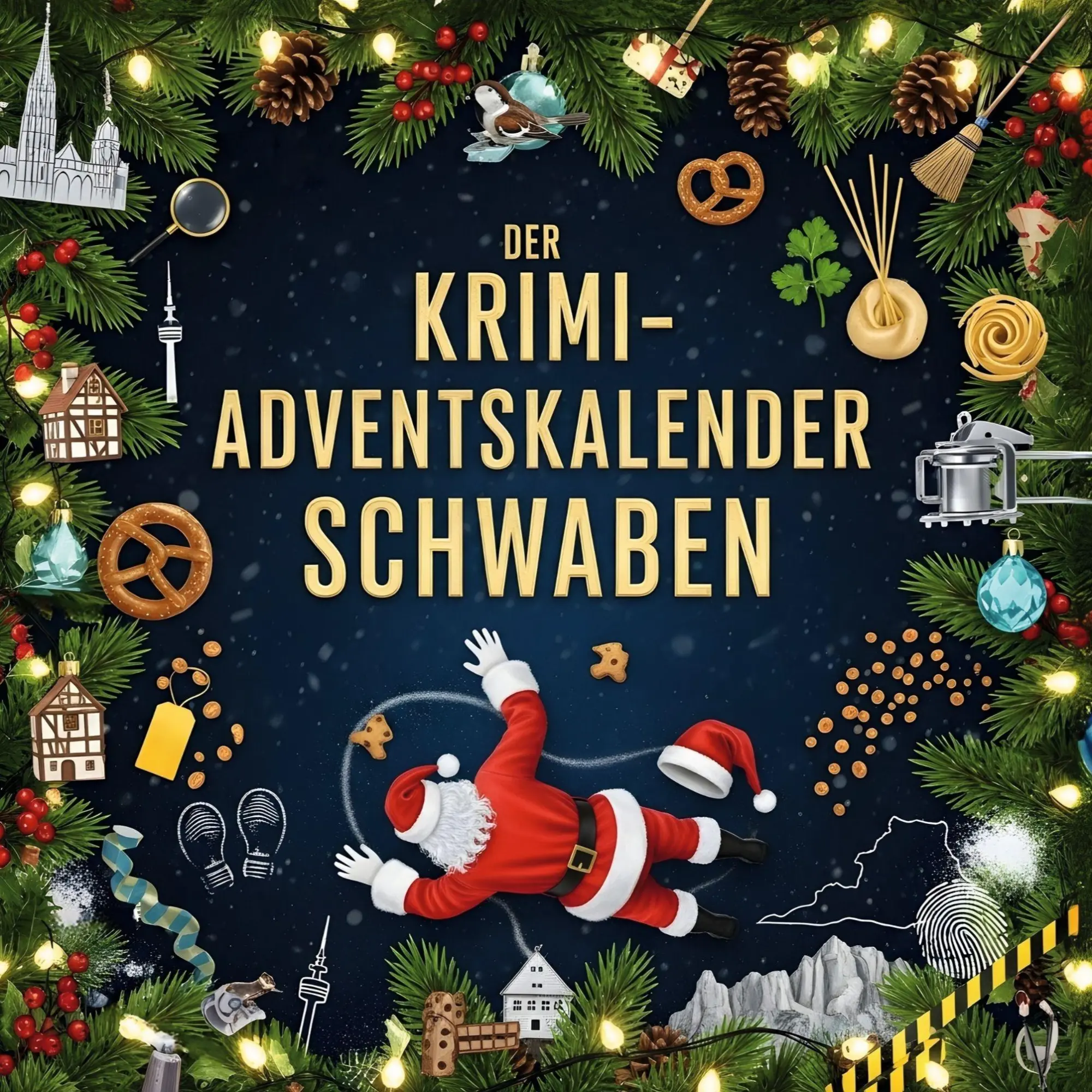 Cover: 9783695302635 | Der Krimi-Adventskalender Schwaben | Mordsverdächtig in 24 Akten
