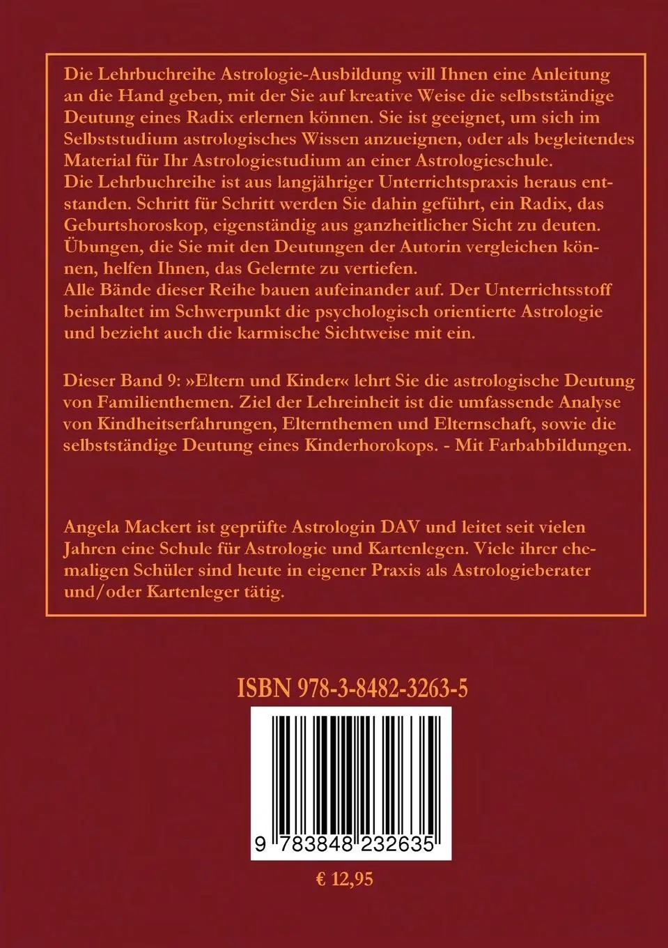 Rückseite: 9783848232635 | Astrologie-Ausbildung, Band 9 | Familienthemen und Kinderhoroskop