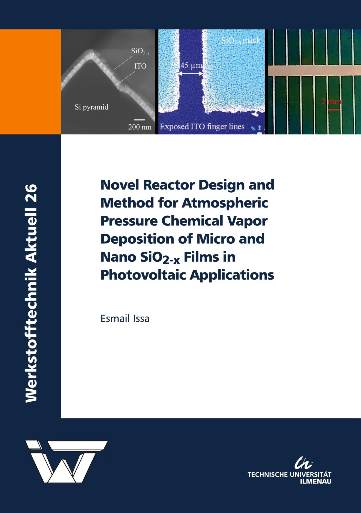 Cover: 9783863602635 | Novel Reactor Design and Method for Atmospheric Pressure Chemical...