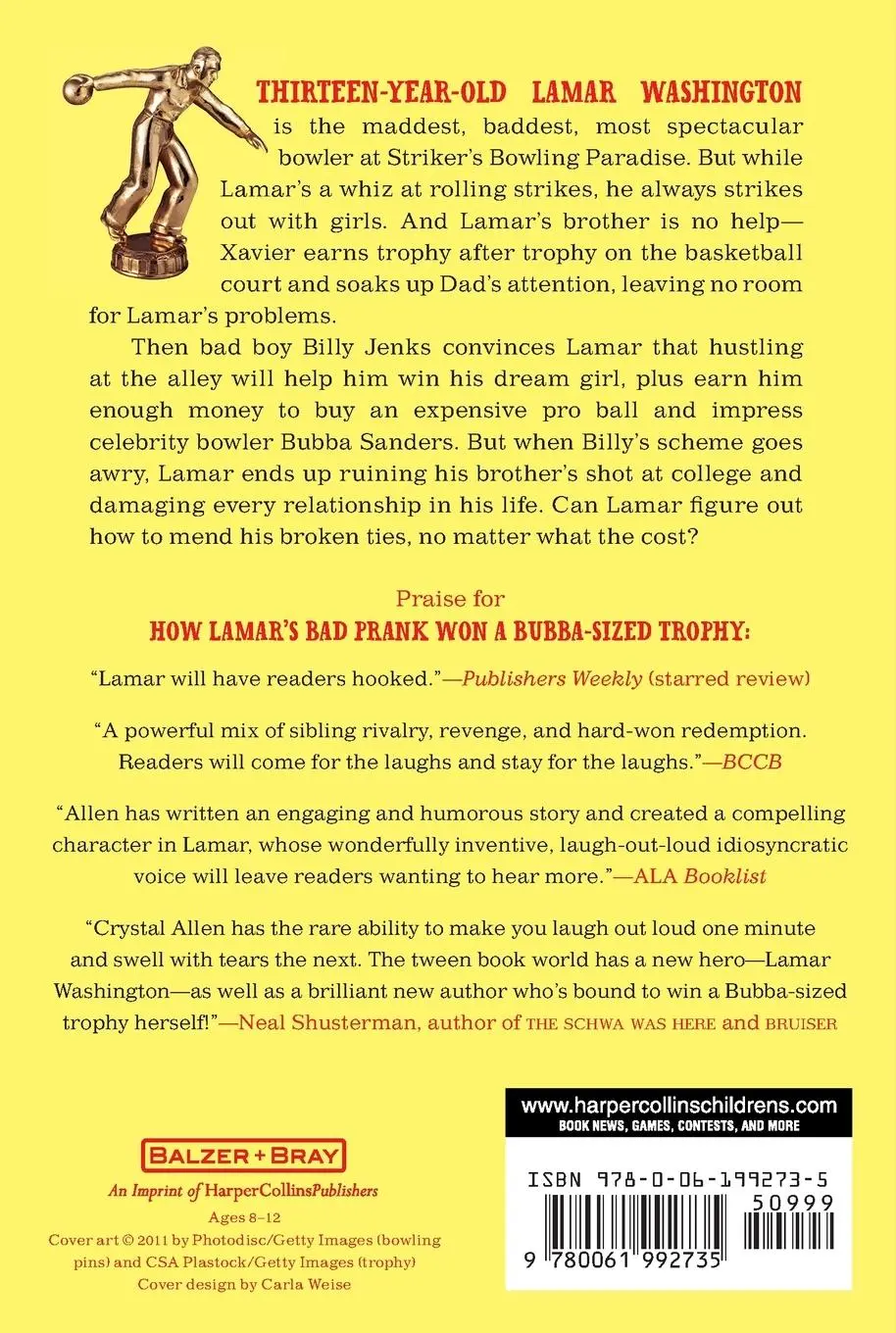 Rückseite: 9780061992735 | How Lamar's Bad Prank Won a Bubba-Sized Trophy | Crystal Allen | Buch