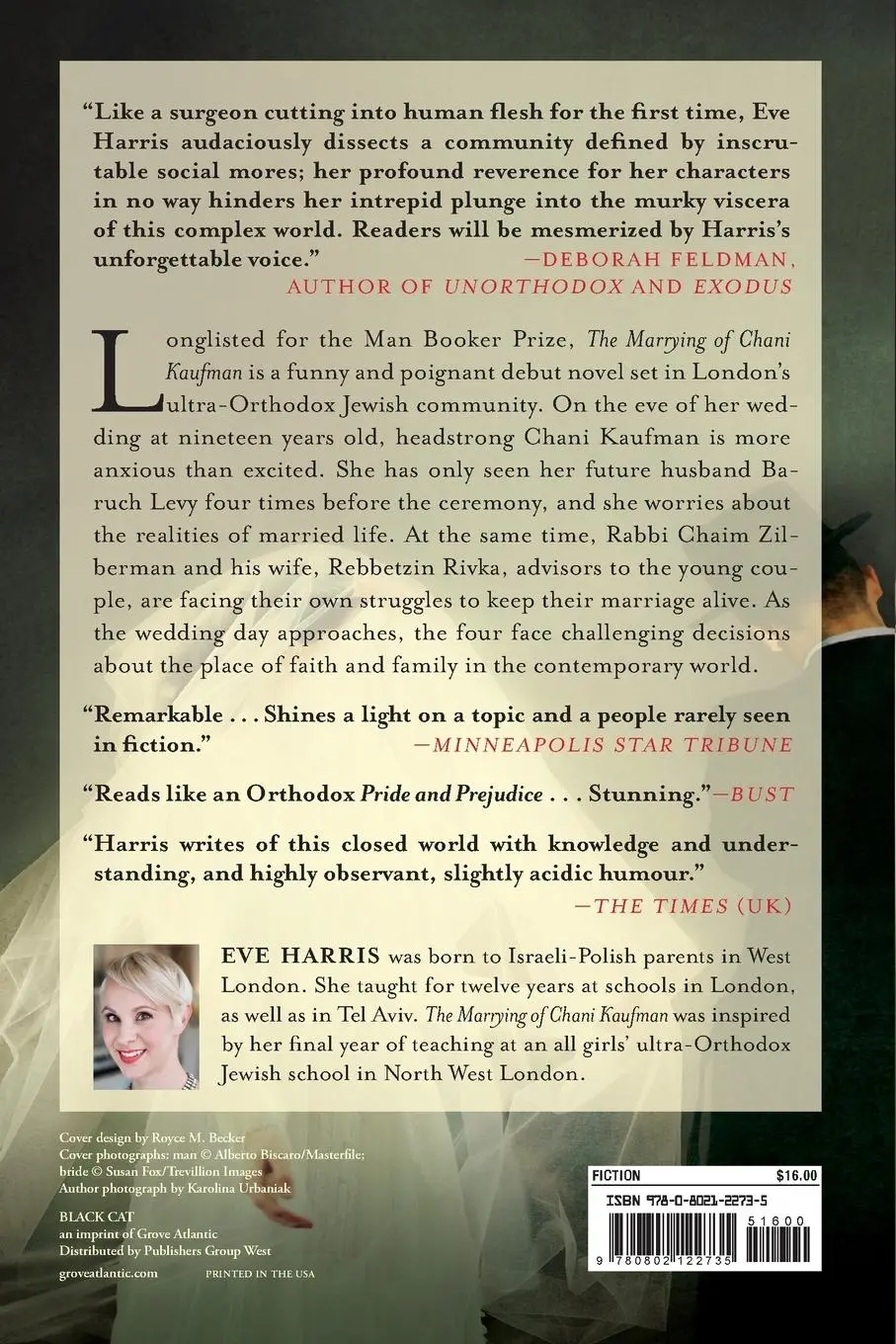 Rückseite: 9780802122735 | The Marrying of Chani Kaufman | Eve Harris | Taschenbuch | Englisch
