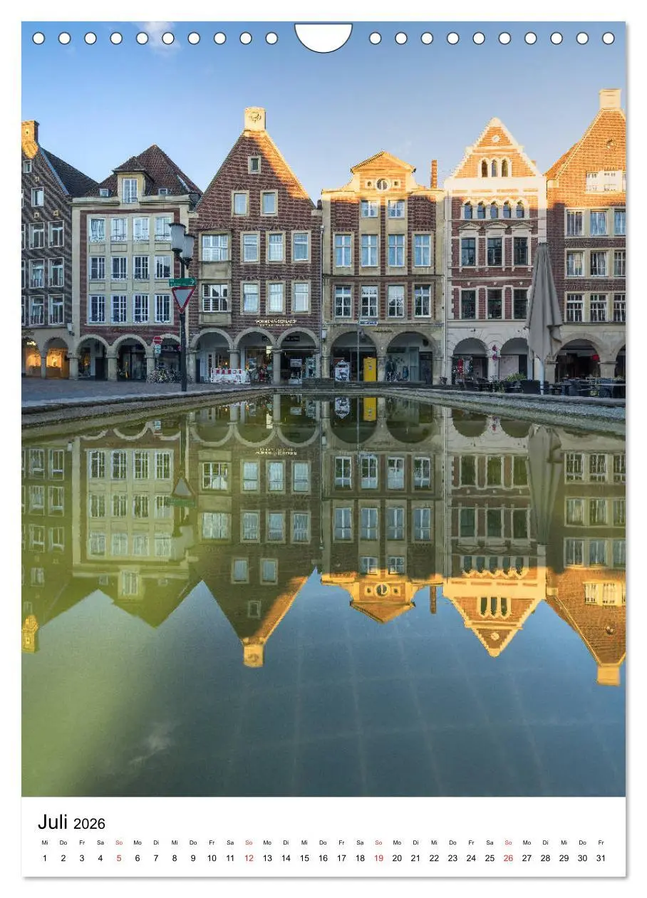 Bild: 9783516402735 | Münster - Spiegelwelten einer Stadt (Wandkalender 2026 DIN A4...