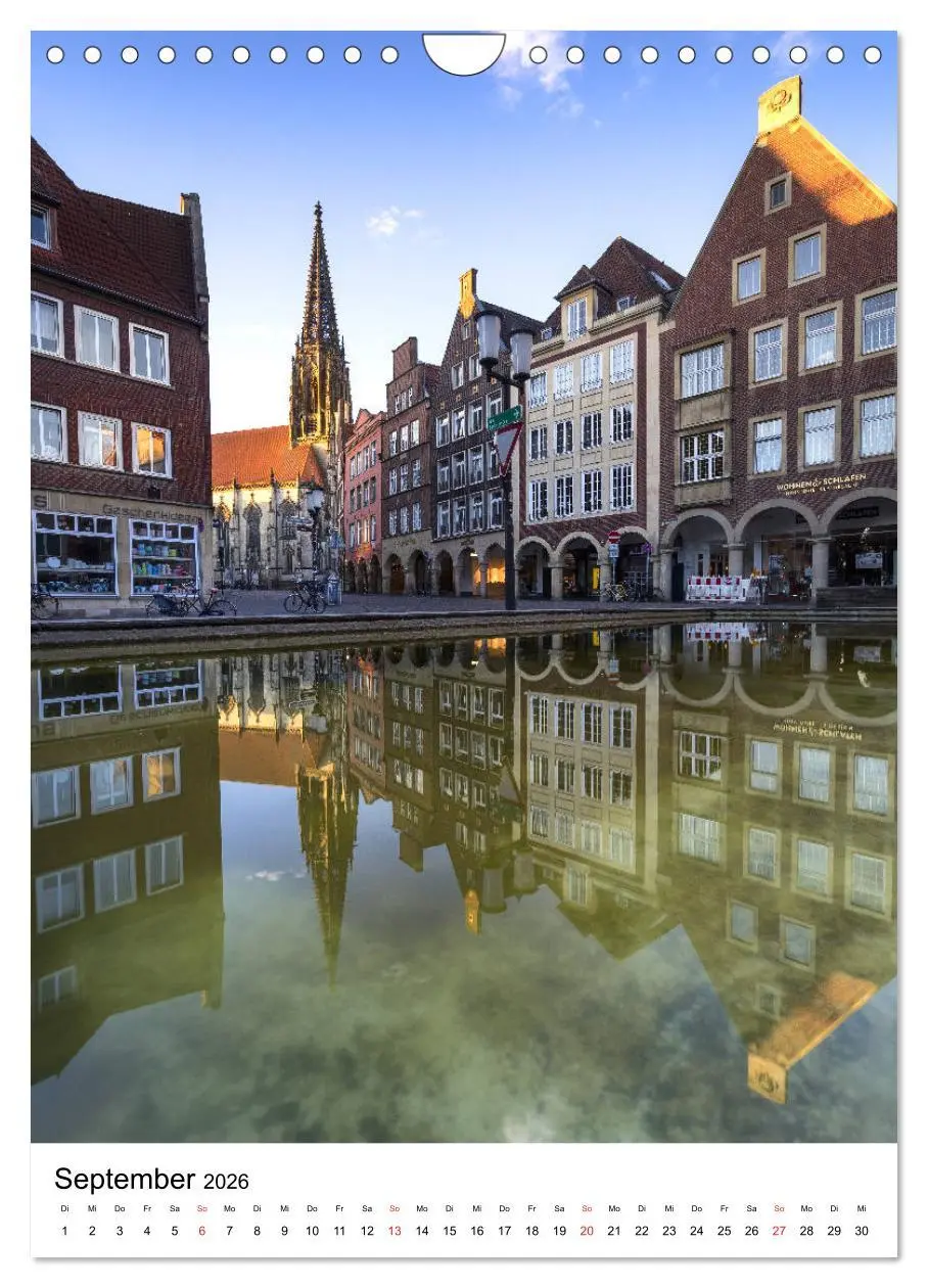 Bild: 9783516402735 | Münster - Spiegelwelten einer Stadt (Wandkalender 2026 DIN A4...