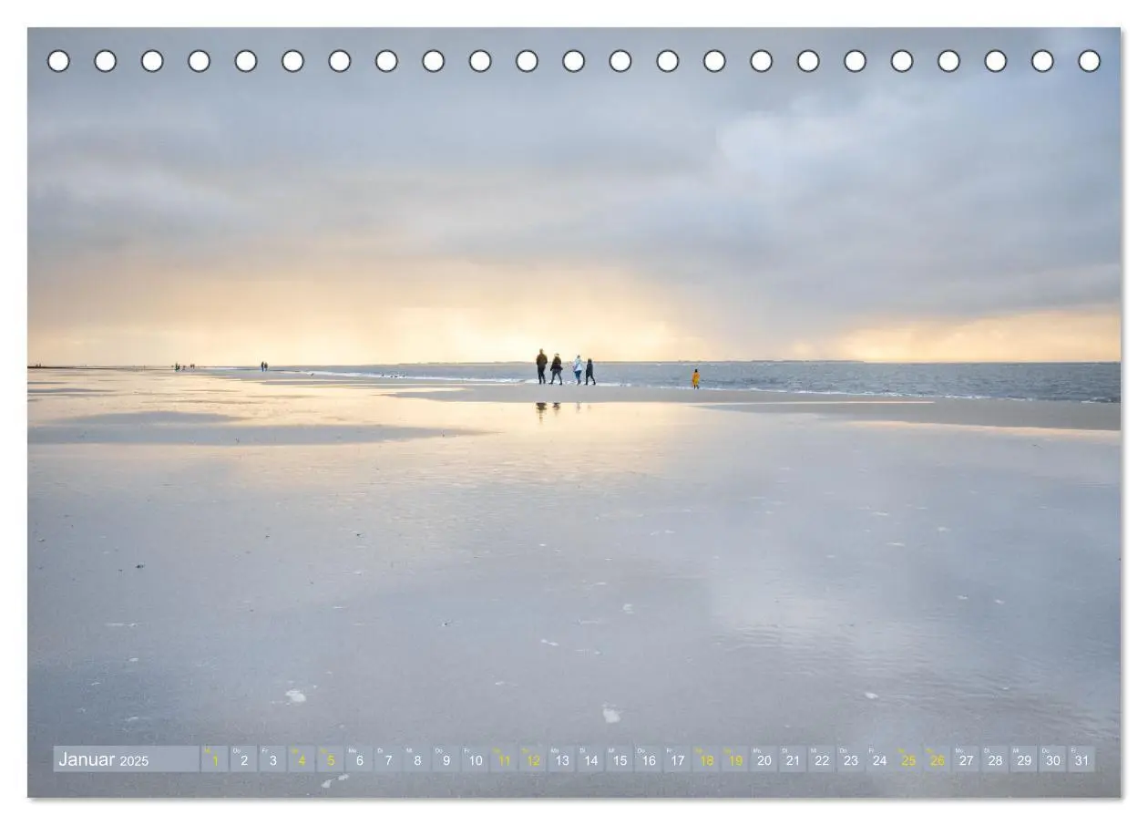 Bild: 9783435072835 | Am Strand von Langeoog (Tischkalender 2025 DIN A5 quer), CALVENDO...