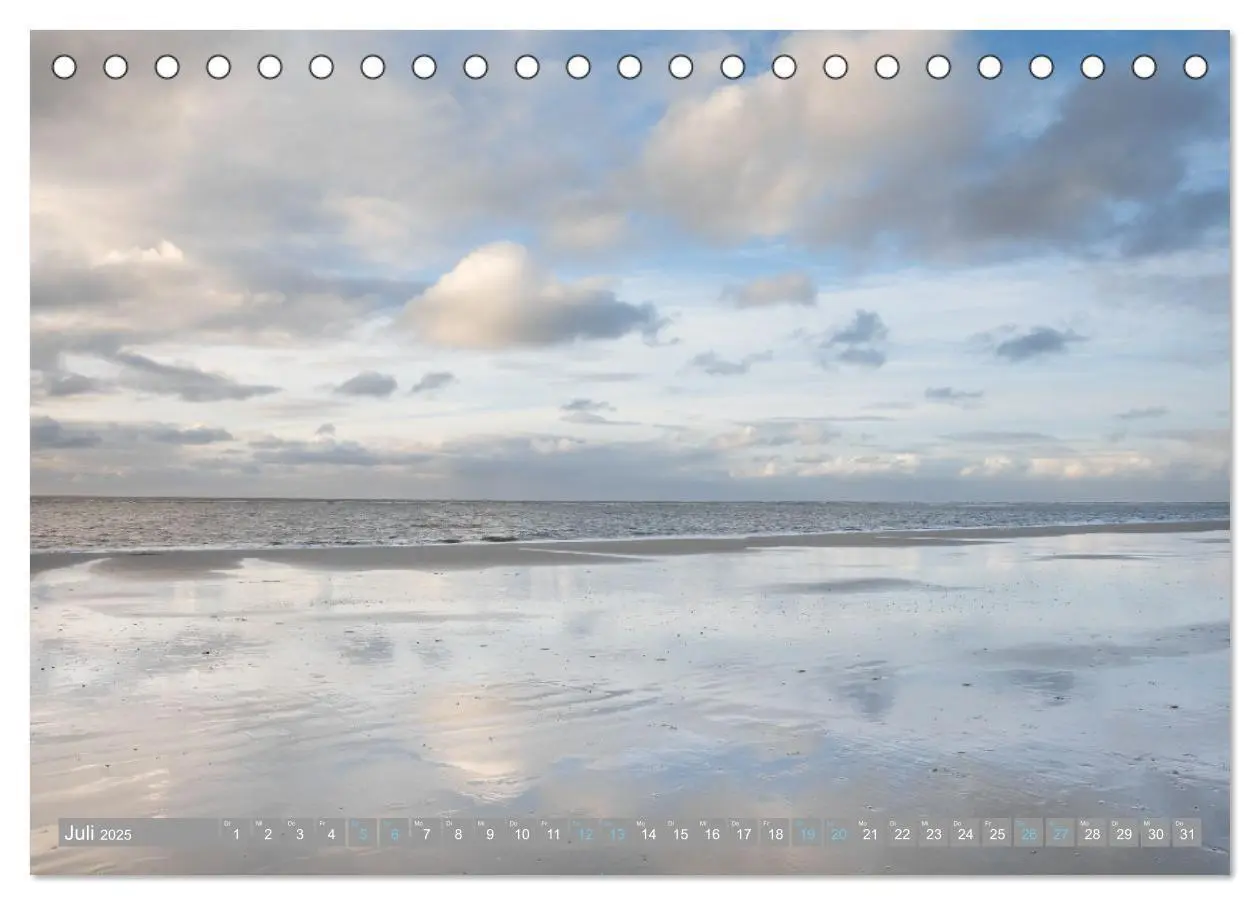Bild: 9783435072835 | Am Strand von Langeoog (Tischkalender 2025 DIN A5 quer), CALVENDO...