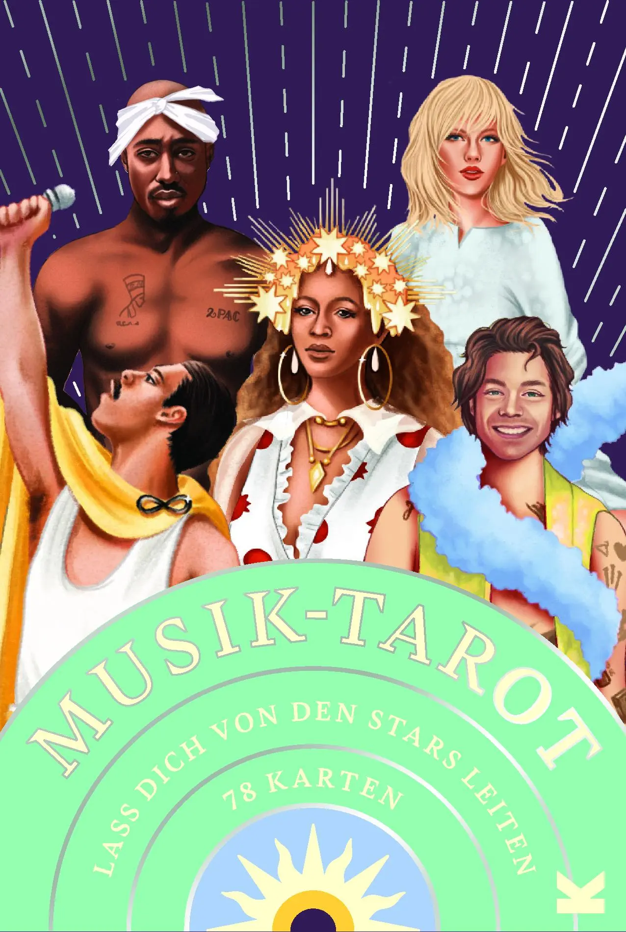 Cover: 9783962442835 | Musik-Tarot | Lass dich von den Stars leiten | Collis (u. a.) | Buch