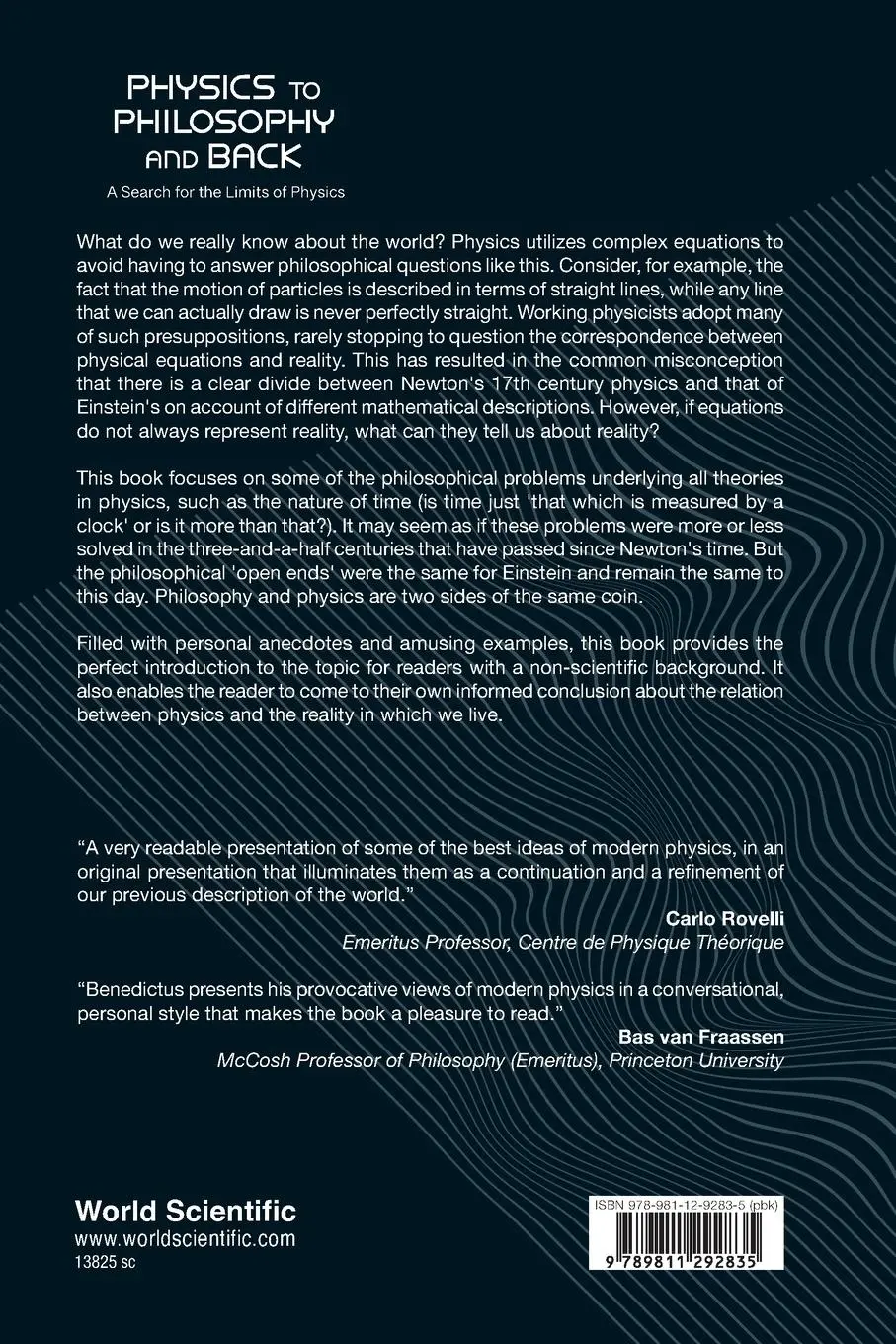 Rückseite: 9789811292835 | PHYSICS TO PHILOSOPHY AND BACK | Fedde Benedictus | Taschenbuch | 2024