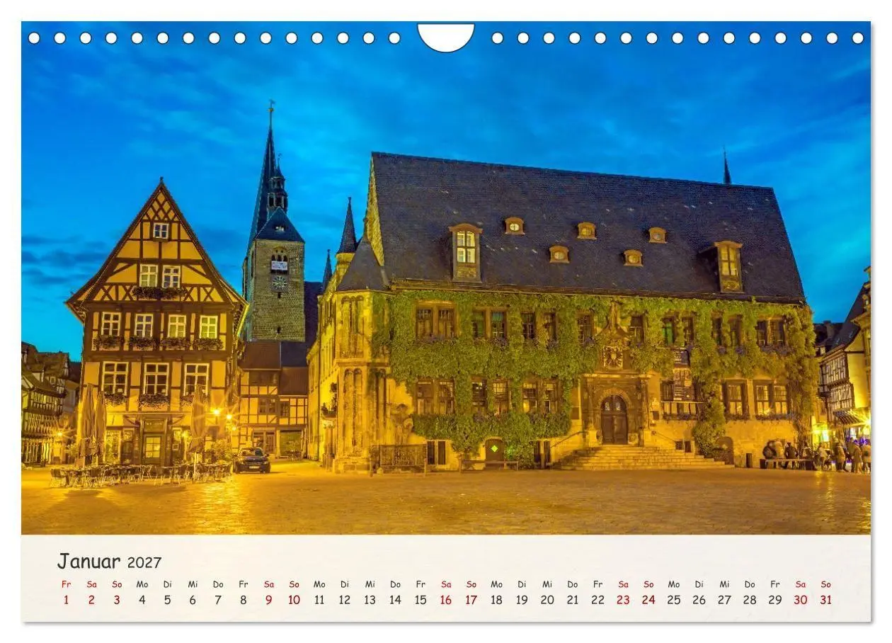 Bild: 9783516792935 | Quedlinburg - Die historische Altstadt (Wandkalender 2027 DIN A4...