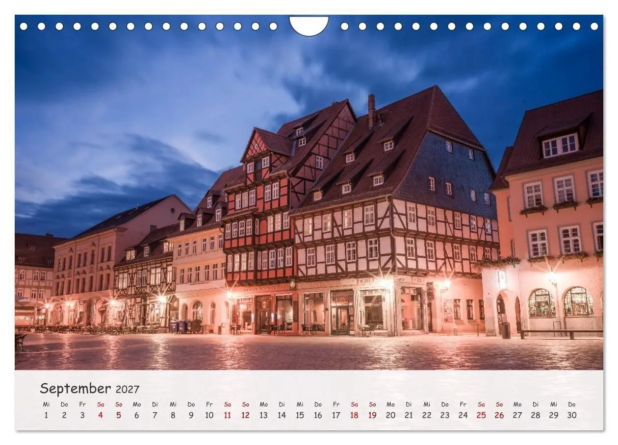 Bild: 9783516792935 | Quedlinburg - Die historische Altstadt (Wandkalender 2027 DIN A4...