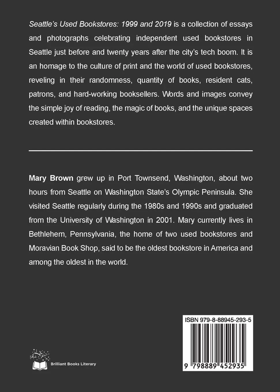 Rückseite: 9798889452935 | Seattle's Used Bookstores 1999 and 2019 | Mary Brown | Taschenbuch
