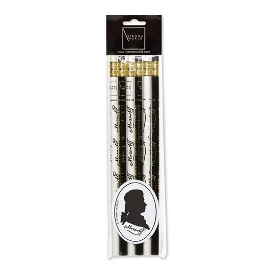 Cover: 9120016973035 | Pencil set Mozart (6 pcs) | black - white (6 pieces per packing unit)