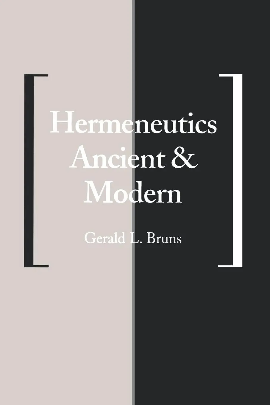 Cover: 9780300063035 | Hermeneutics Ancient and Modern | Gerald L. Bruns | Taschenbuch | 1995