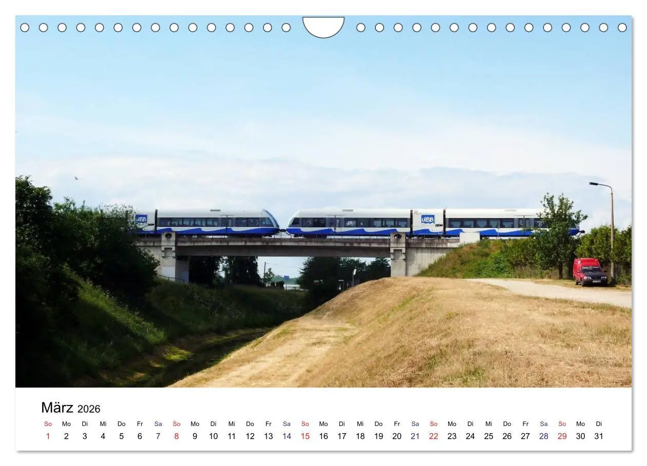 Bild: 9783457973035 | Eisenbahnen auf Usedom (Wandkalender 2026 DIN A4 quer), CALVENDO...