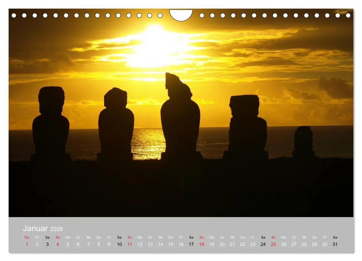 Bild: 9783516203035 | MOAI - steinerne Wächter der Osterinsel (Wandkalender 2026 DIN A4...