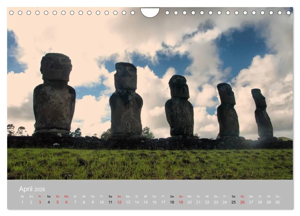 Bild: 9783516203035 | MOAI - steinerne Wächter der Osterinsel (Wandkalender 2026 DIN A4...