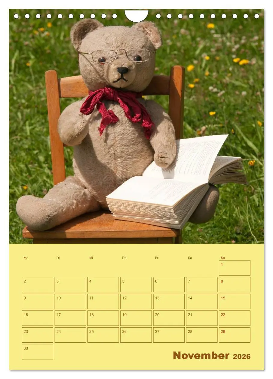 Bild: 9783516443035 | Bärenstarker Planer für das Jahr - Teddys (Wandkalender 2026 DIN A4...