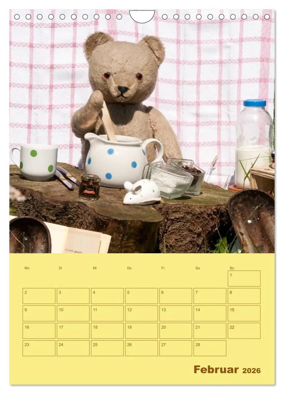 Bild: 9783516443035 | Bärenstarker Planer für das Jahr - Teddys (Wandkalender 2026 DIN A4...