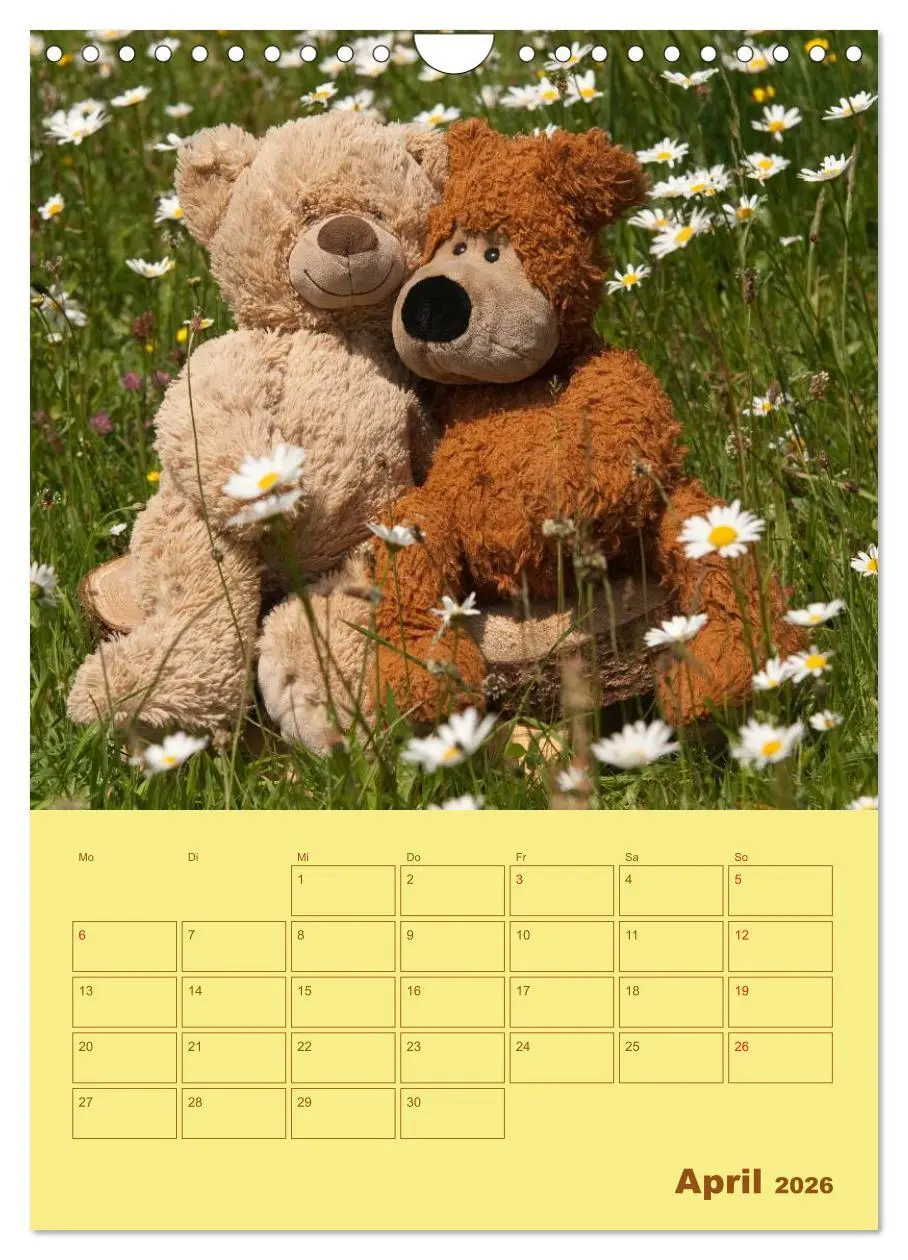 Bild: 9783516443035 | Bärenstarker Planer für das Jahr - Teddys (Wandkalender 2026 DIN A4...
