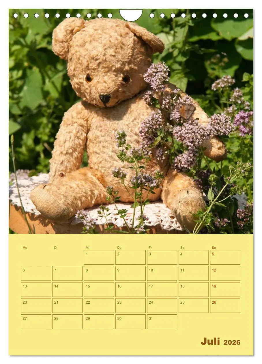 Bild: 9783516443035 | Bärenstarker Planer für das Jahr - Teddys (Wandkalender 2026 DIN A4...