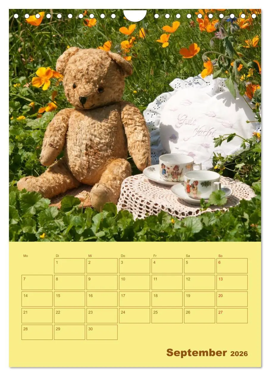 Bild: 9783516443035 | Bärenstarker Planer für das Jahr - Teddys (Wandkalender 2026 DIN A4...