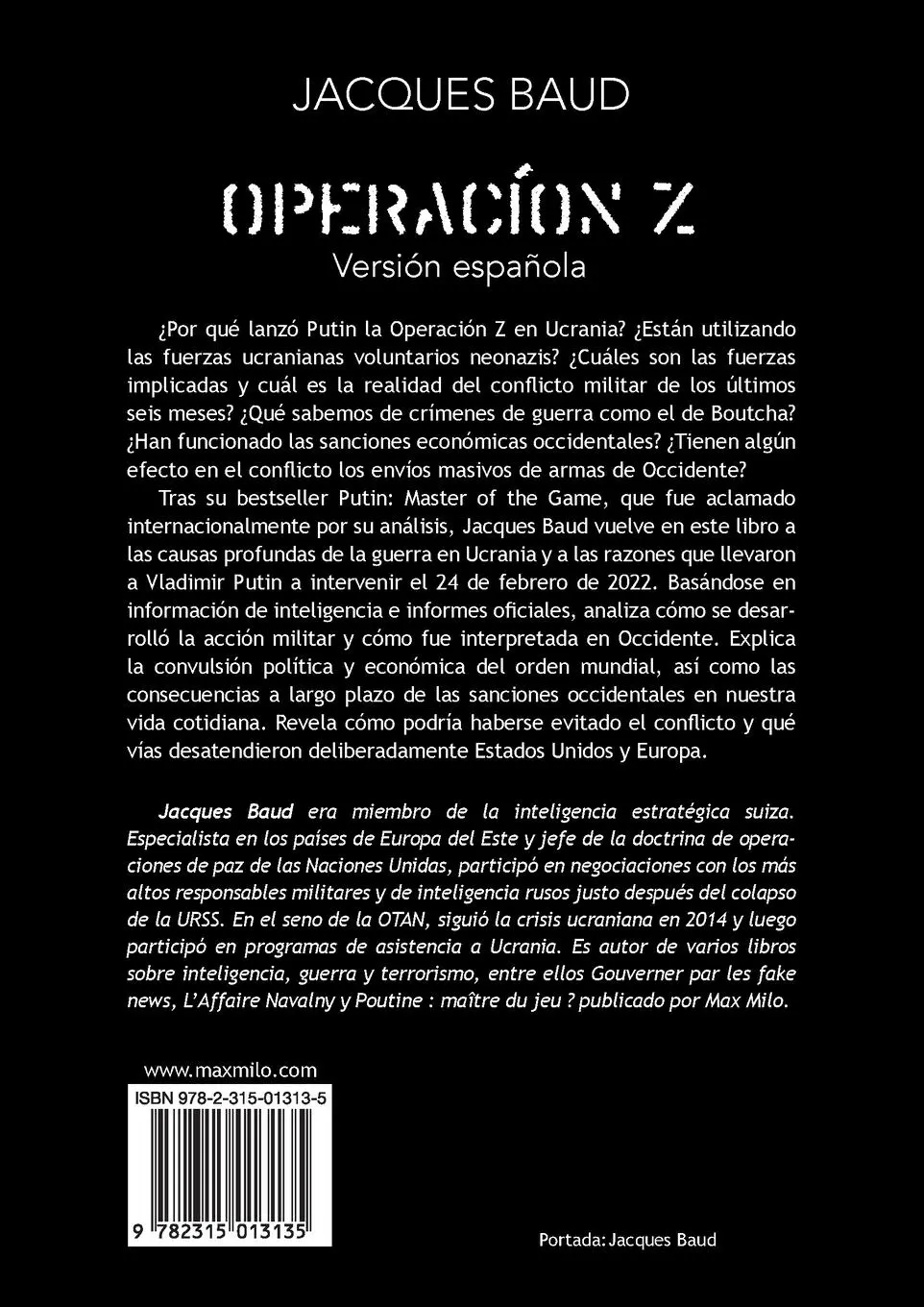 Rückseite: 9782315013135 | Operación Z | Jacques Baud | Taschenbuch | Spanisch | 2023