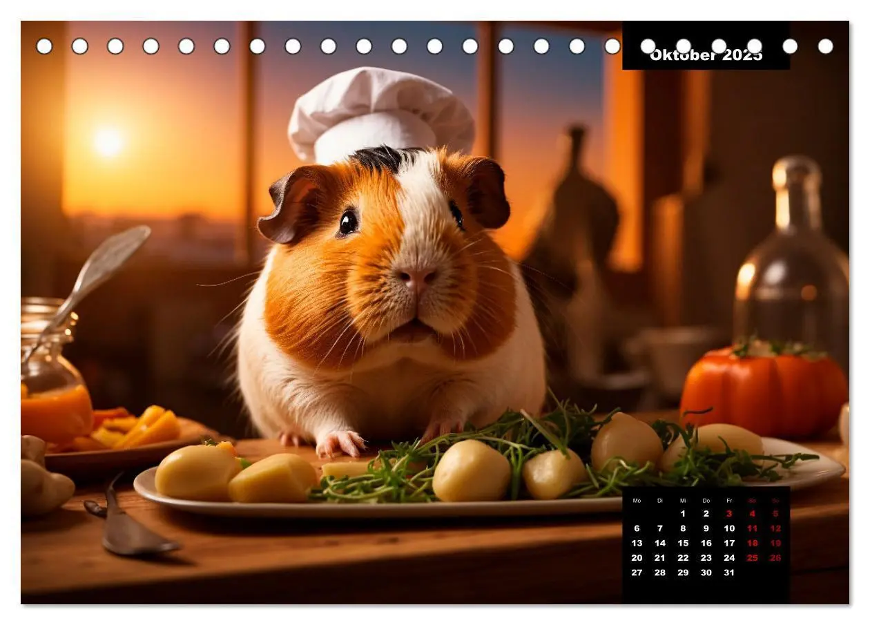 Bild: 9783435013135 | Meerschweinchen mal anders! (Tischkalender 2025 DIN A5 quer),...