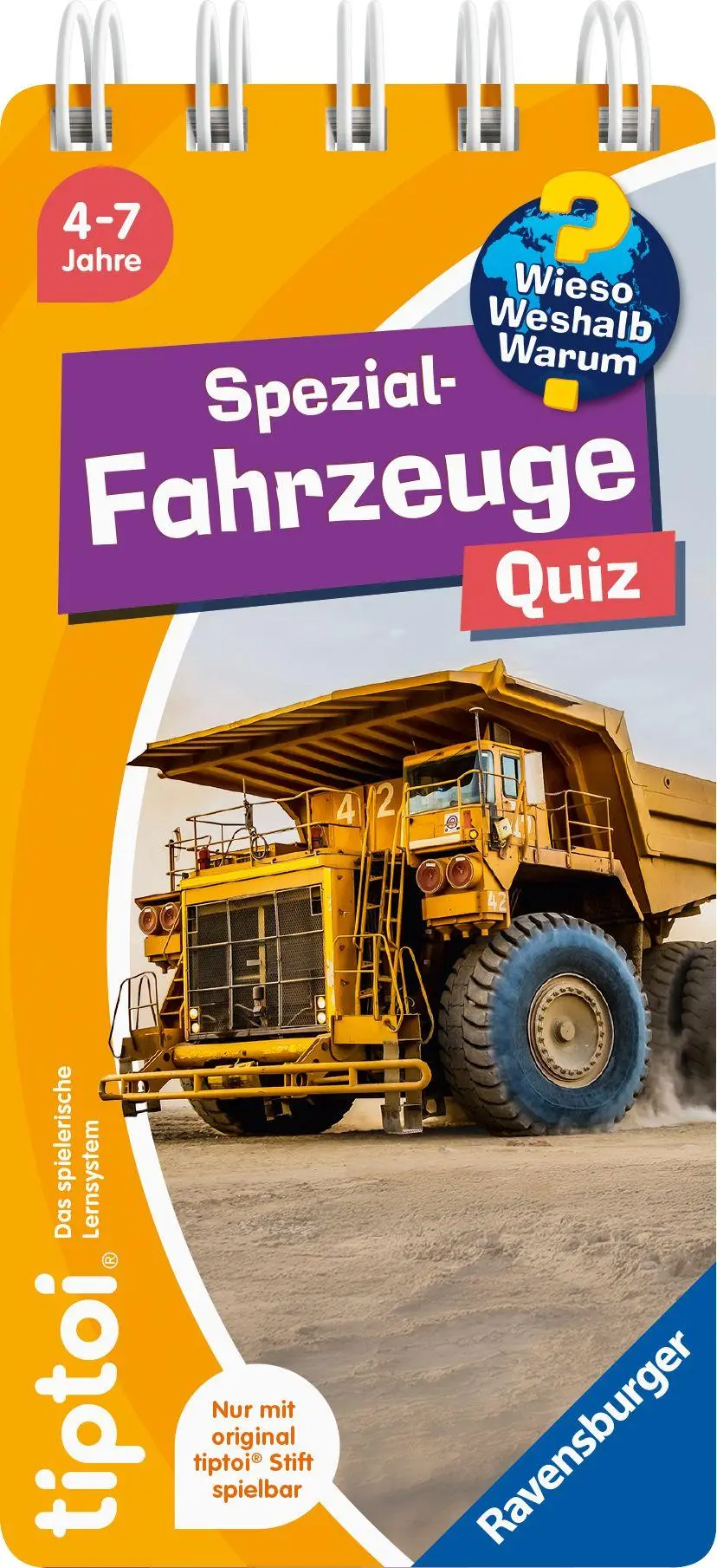 Cover: 9783473493135 | tiptoi® Wieso? Weshalb? Warum? Quiz - Spezialfahrzeuge | Taschenbuch