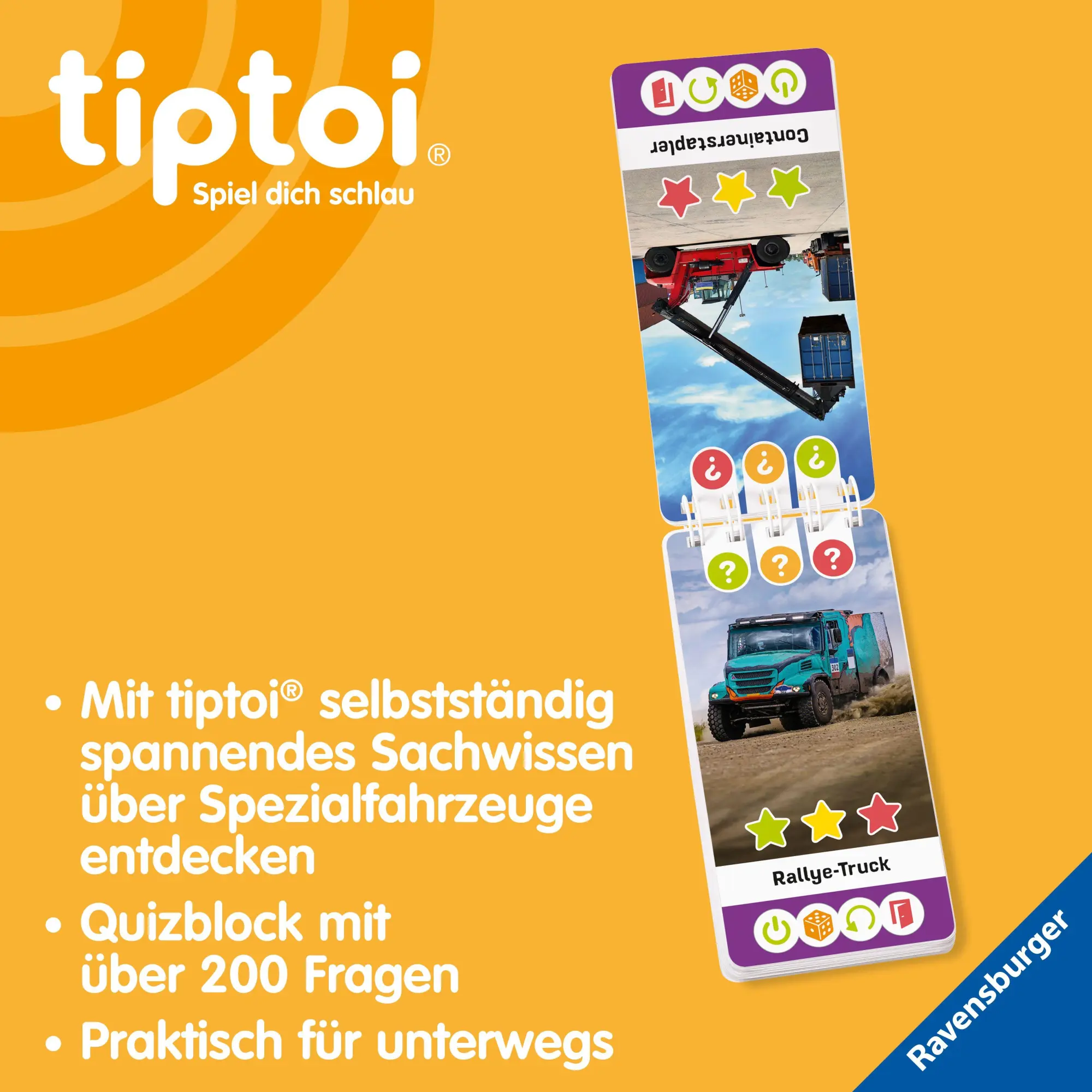 Bild: 9783473493135 | tiptoi® Wieso? Weshalb? Warum? Quiz - Spezialfahrzeuge | Taschenbuch