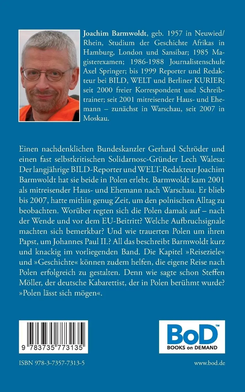 Rückseite: 9783735773135 | Beobachtungen in Polen | Joachim Barmwoldt | Taschenbuch | 160 S.