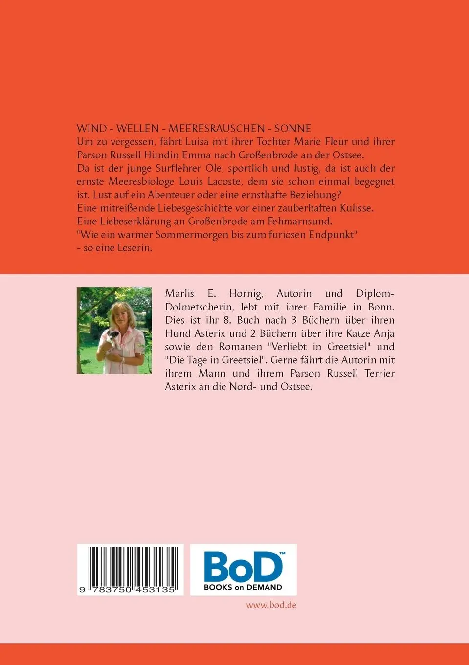 Rückseite: 9783750453135 | Verliebt in Großenbrode | Ein Ostsee-Roman | Marlis E. Hornig | Buch