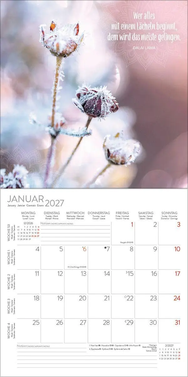 Bild: 9783819303135 | Achtsamkeit 2027 | Verlag Korsch | Kalender | 13 S. | Deutsch | 2027