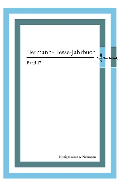 Cover: 9783826093135 | Hermann-Hesse-Jahrbuch, Band 17 | Michael Limberg | Buch | 264 S.