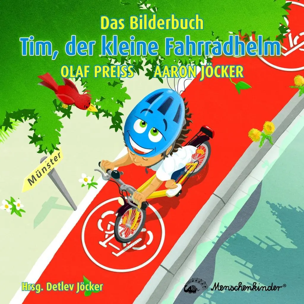 Cover: 9783895163135 | Tim, der kleine Fahrradhelm | Das Bilderbuch | Aaron Jöcker (u. a.)