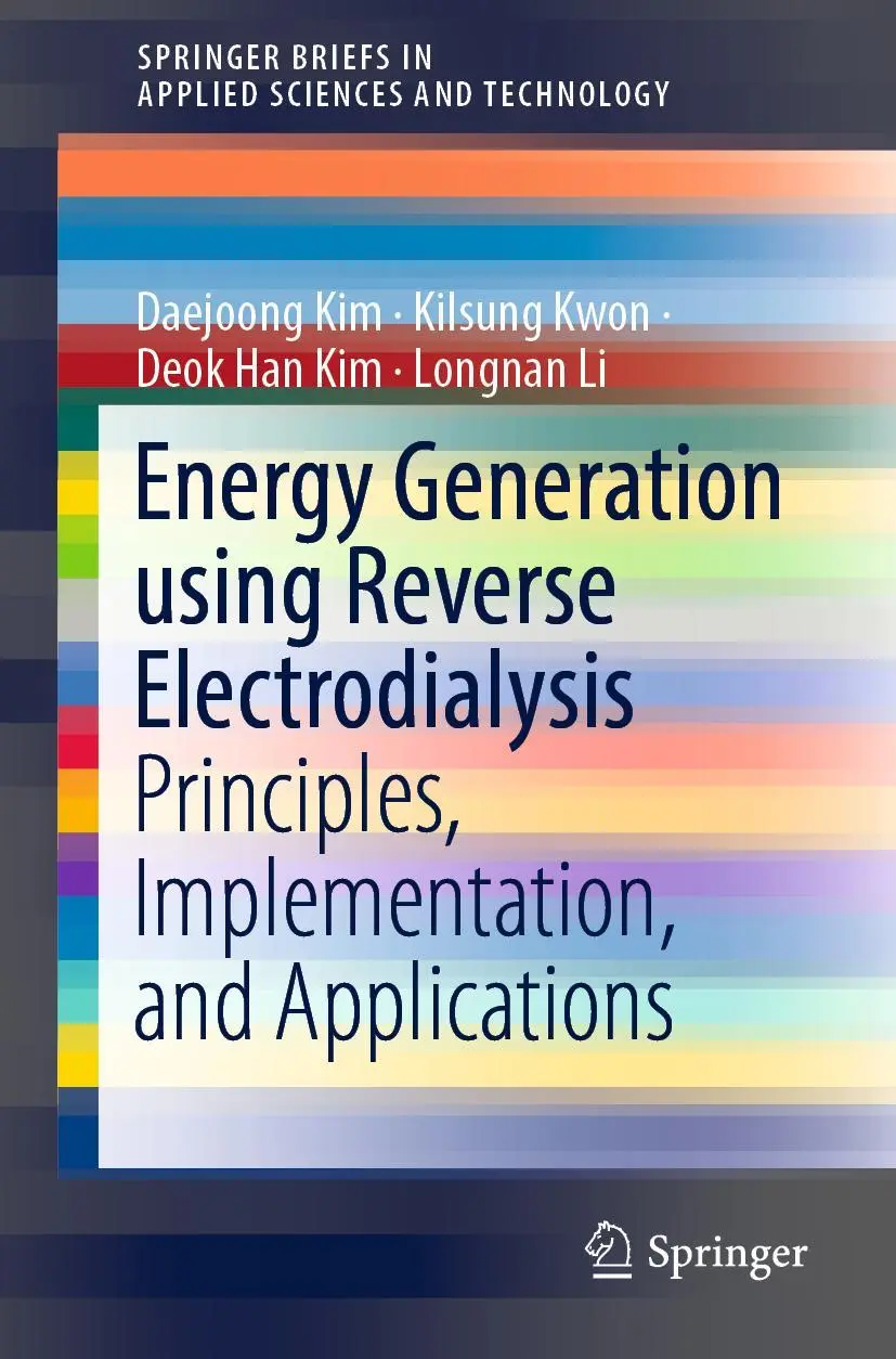 Cover: 9789811303135 | Energy Generation using Reverse Electrodialysis | Daejoong Kim (u. a.)
