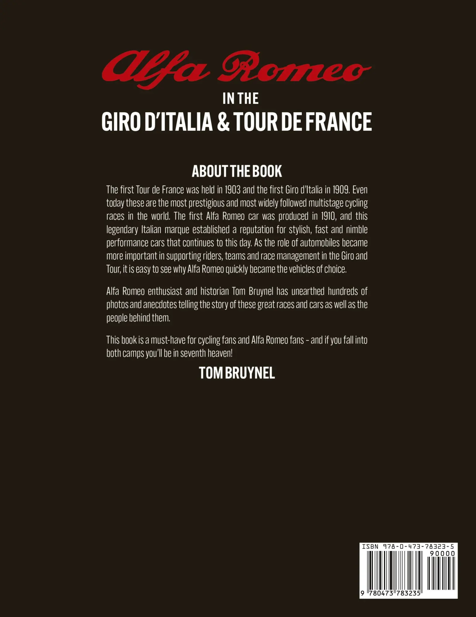 Rückseite: 9780473783235 | Alfa Romeo in the Giro d'Italia &amp; Tour de France | Tom Bruynel | Buch