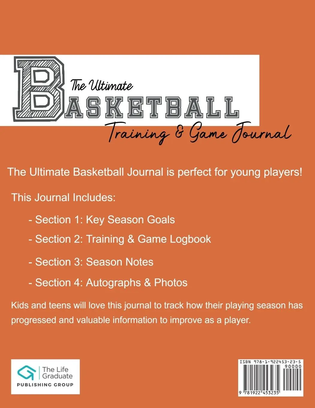Rückseite: 9781922453235 | The Ultimate Basketball Training and Game Journal | Group | Buch