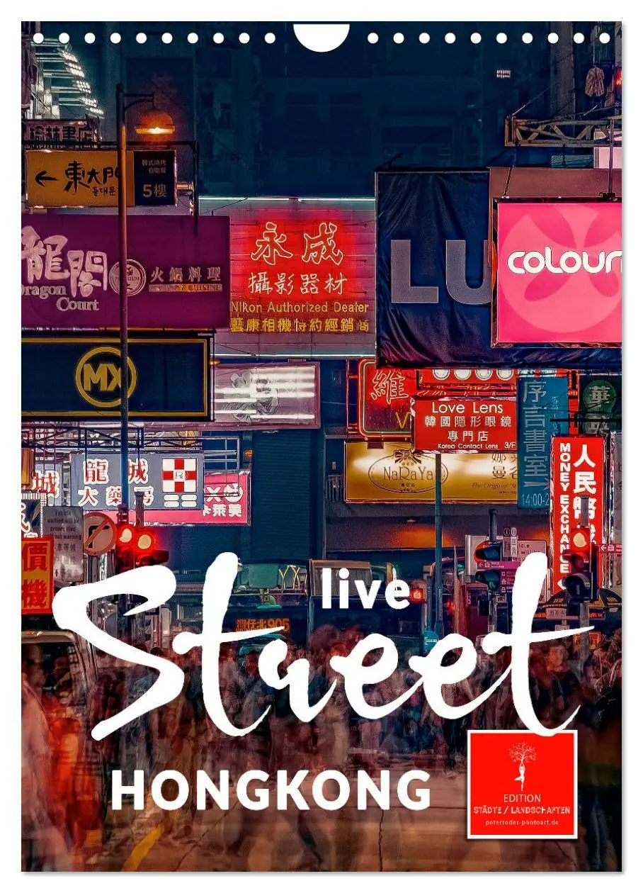 Cover: 9783516353235 | Hongkong Street live (Wandkalender 2026 DIN A4 hoch), CALVENDO...