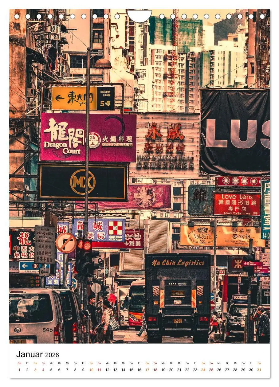 Bild: 9783516353235 | Hongkong Street live (Wandkalender 2026 DIN A4 hoch), CALVENDO...