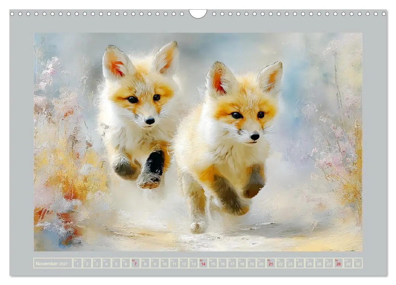Bild: 9783516803235 | Füchse. Flauschiges Leuchten im Wald (Wandkalender 2027 DIN A3...