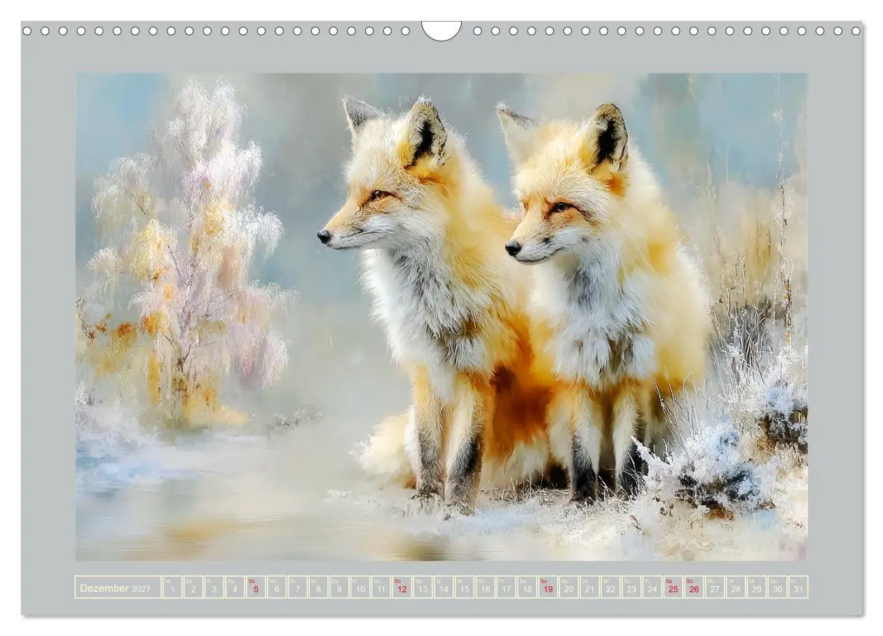 Bild: 9783516803235 | Füchse. Flauschiges Leuchten im Wald (Wandkalender 2027 DIN A3...