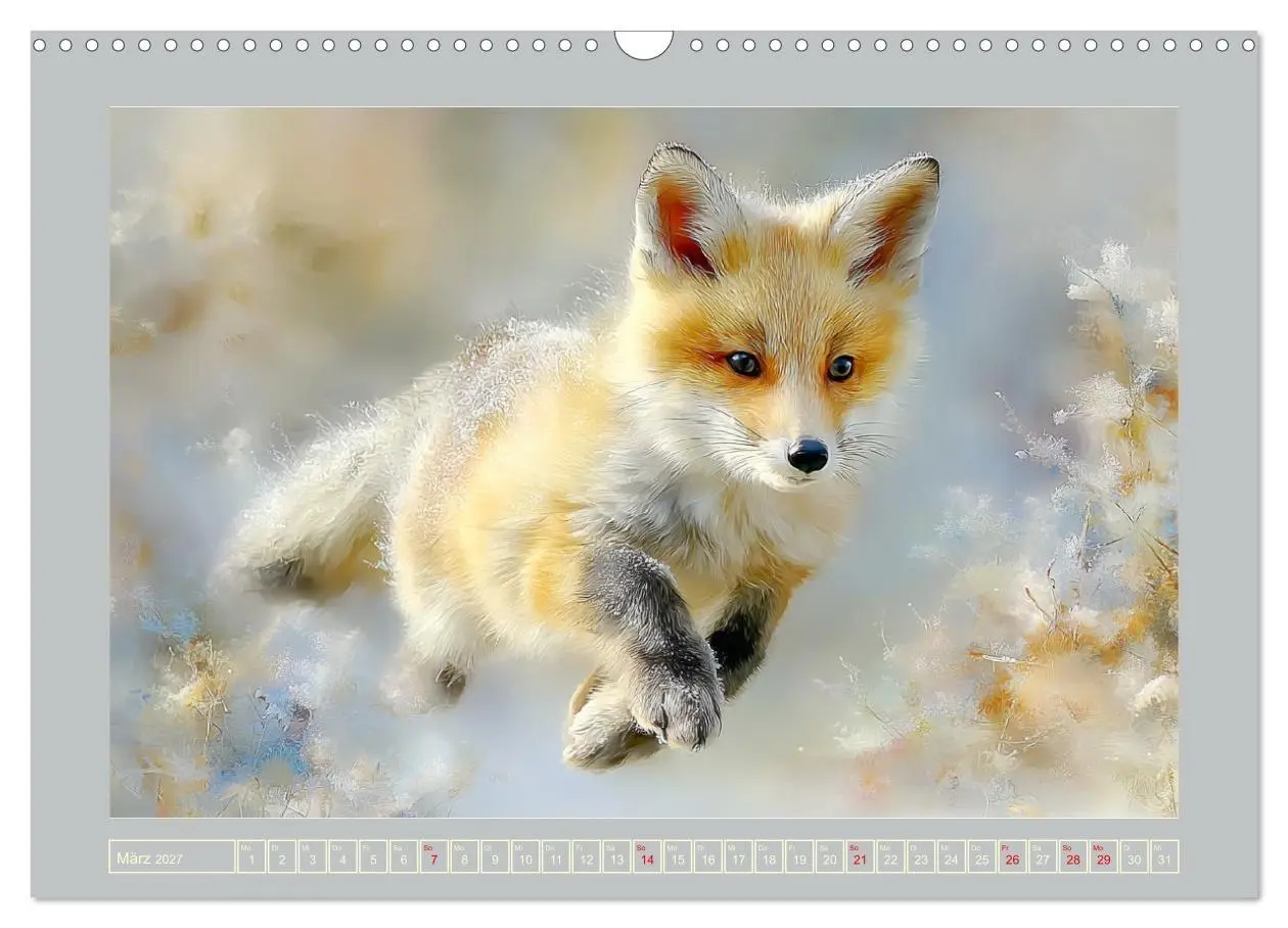Bild: 9783516803235 | Füchse. Flauschiges Leuchten im Wald (Wandkalender 2027 DIN A3...
