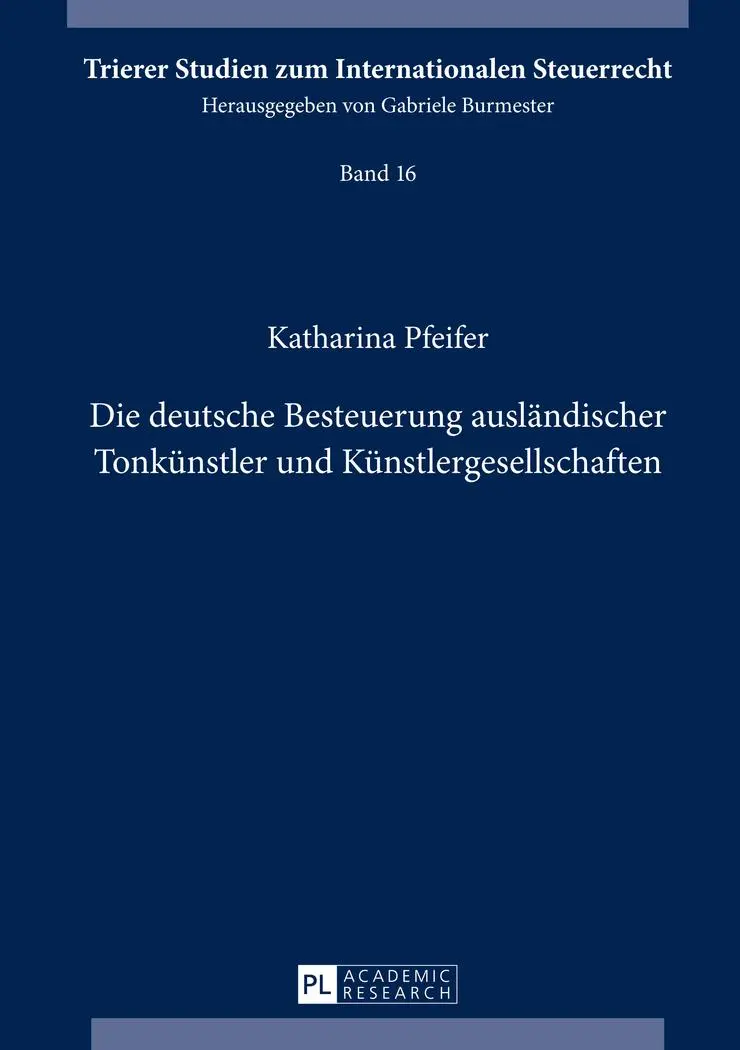 Cover: 9783631643235 | Die deutsche Besteuerung ausländischer Tonkünstler und...