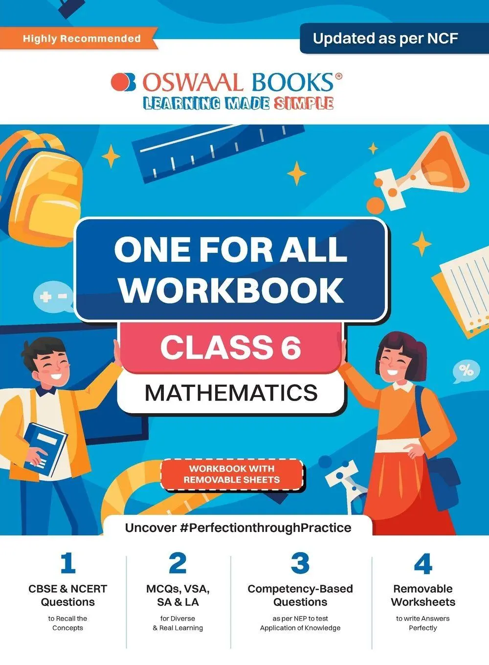 Cover: 9789359583235 | Oswaal NCERT &amp; CBSE One For All Workbook Mathematics Class 6...