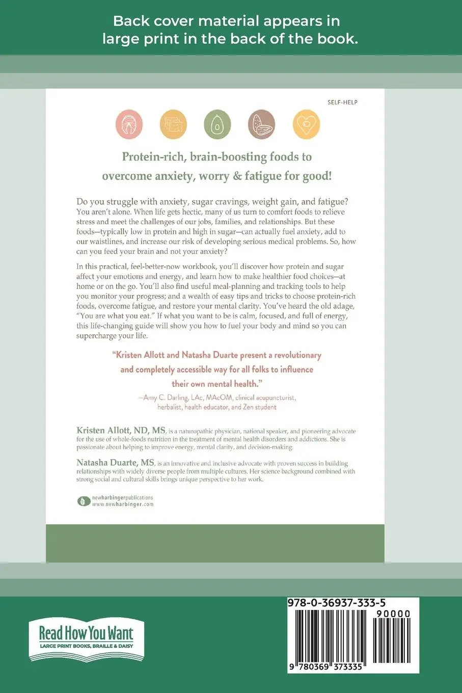 Rückseite: 9780369373335 | Fuel Your Brain, Not Your Anxiety | Kristen Allott (u. a.) | Buch