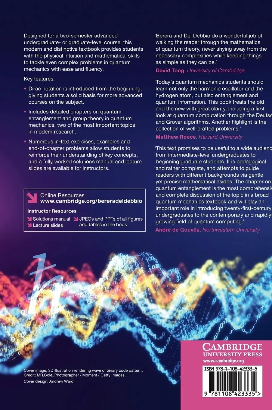 Rückseite: 9781108423335 | Quantum Mechanics | Arjun Berera (u. a.) | Buch | Gebunden | Englisch